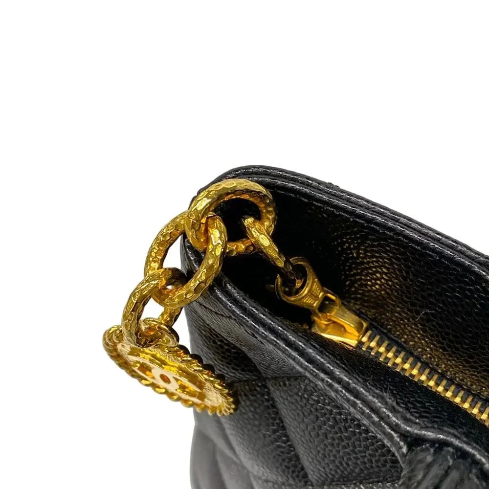 CHANEL caviar medallion